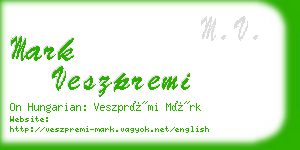 mark veszpremi business card